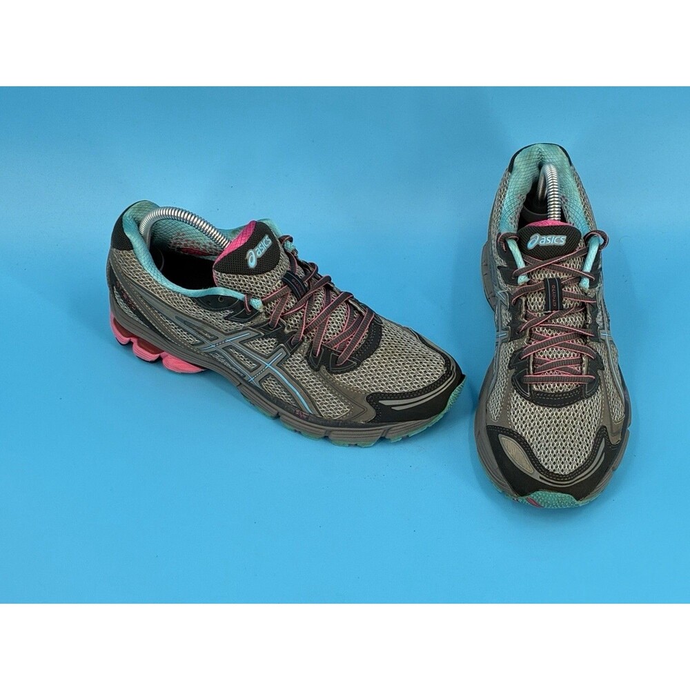ASICS GT-2170 Women’s 9 Gray Pink Turquoise Running Shoes T261N Gel